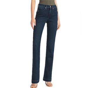 EXPRESS Midrise Supersoft Boot Cut Hyper Stretch Jeans ZERO/SHORT Dark Indigo